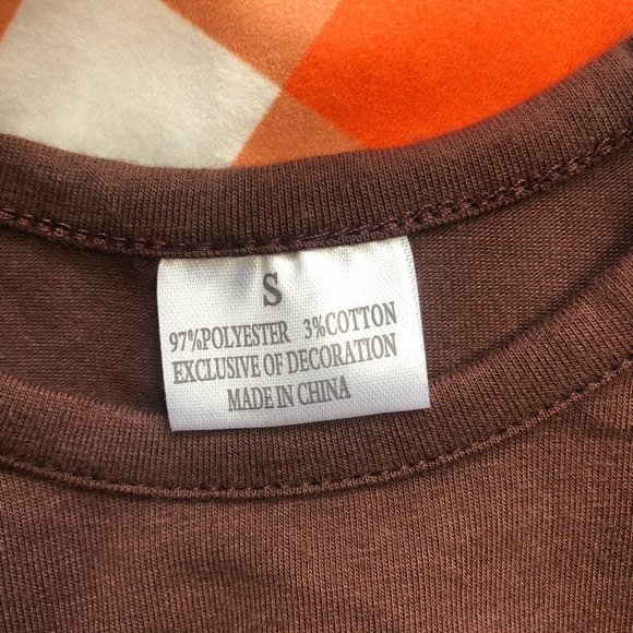 Girl Boutique Brown Plaid Pumpkin Outfit Set - Picture 2 of 2